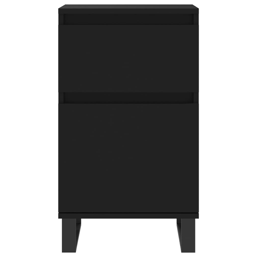 Sideboards 2 pcs black 40x35x70 cm engineered wood