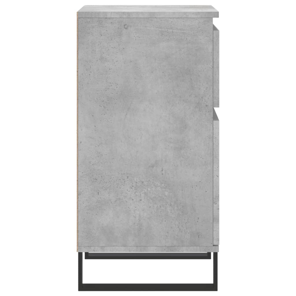 Sideboards 2 pcs concrete gray 40x35x70 cm engineered wood