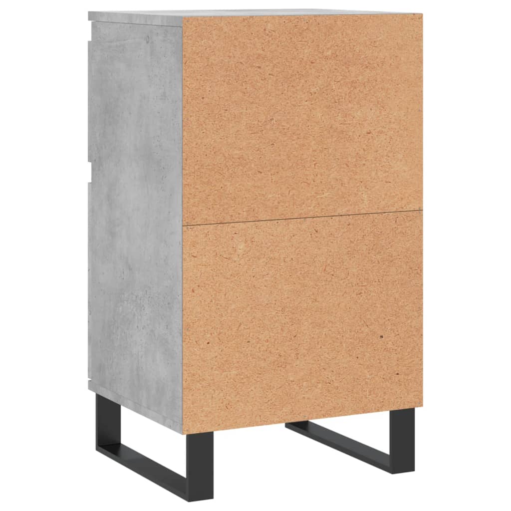 Sideboards 2 pcs concrete gray 40x35x70 cm engineered wood