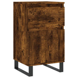 Buffet chêne fumé 40x35x70 cm bois d'ingénierie