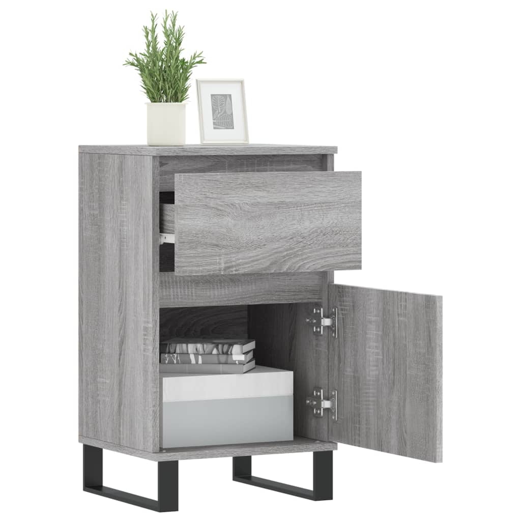 Sideboards 2 Stück sonomagrau 40x35x70 cm Holzwerkstoff