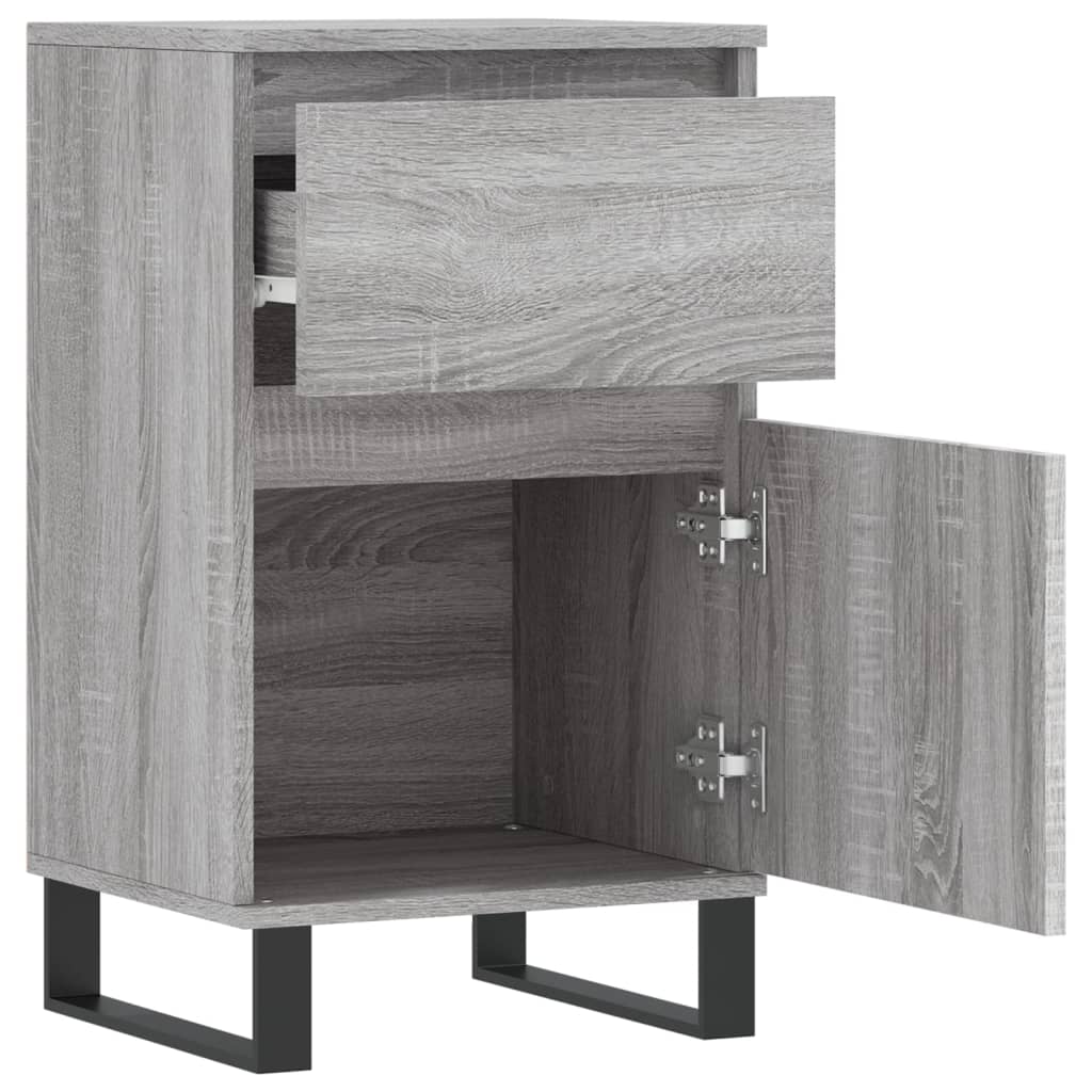 Sideboards 2 Stück sonomagrau 40x35x70 cm Holzwerkstoff