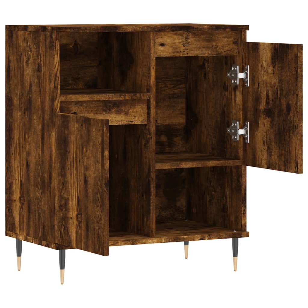 Buffet Chêne fumé 60x35x70 cm Bois d'ingénierie