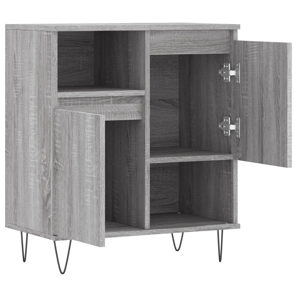 Sonoma gray sideboard 60x35x70 cm Engineered wood