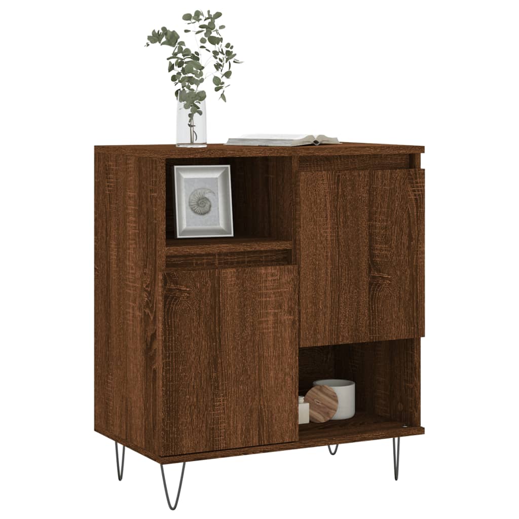 Buffet Chêne marron 60x35x70 cm Bois d'ingénierie