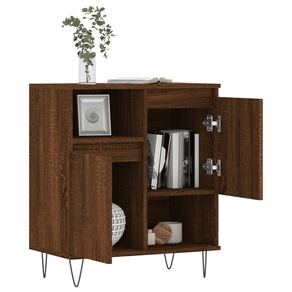 Buffet Chêne marron 60x35x70 cm Bois d'ingénierie