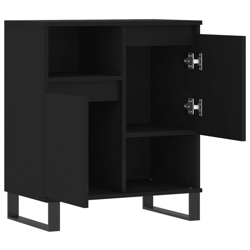 Buffet Noir 60x35x70 cm Bois d'ingénierie