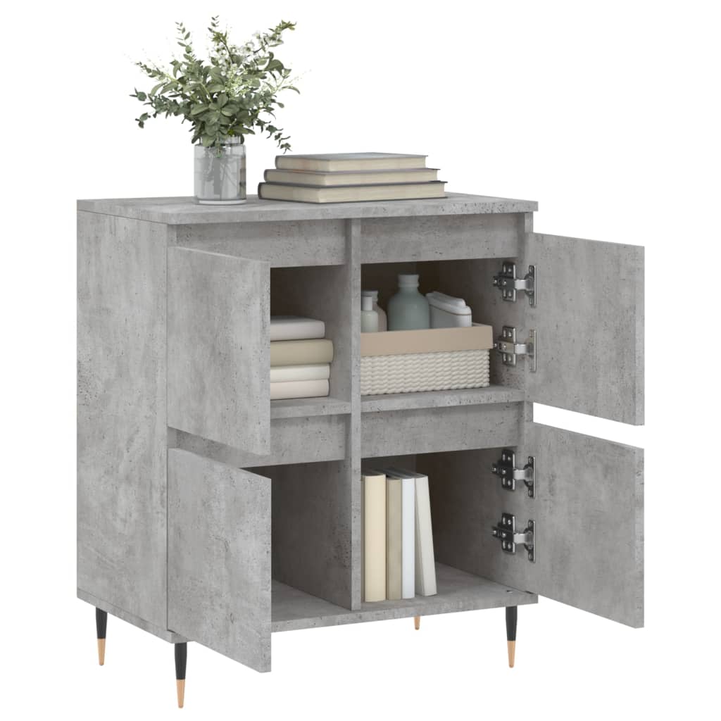 Concrete Grey Sideboard 60x35x70 cm Engineered Wood