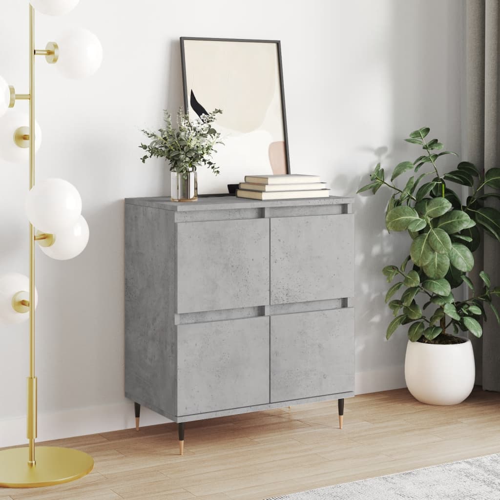 Concrete Grey Sideboard 60x35x70 cm Engineered Wood