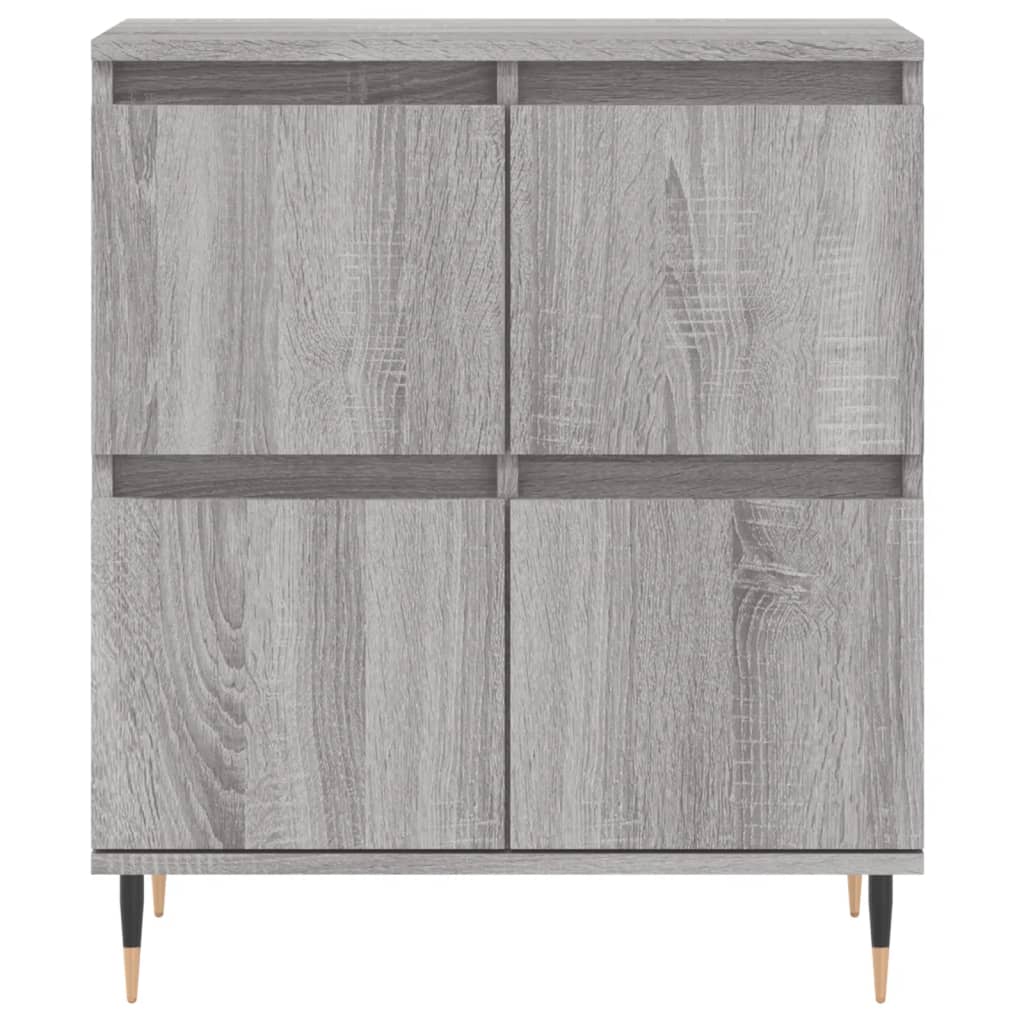 Sonoma gray sideboard 60x35x70 cm Engineered wood