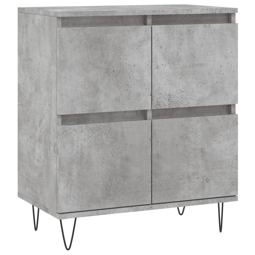 Buffet Gris béton 60x35x70 cm Bois d'ingénierie