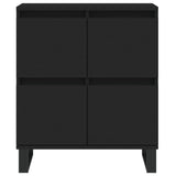 Schwarzes Sideboard 60x35x70 cm Holzwerkstoff