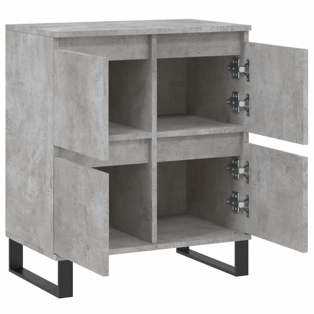 Buffet Gris béton 60x35x70 cm Bois d'ingénierie