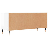 Meuble TV blanc brillant 100x34,5x44,5 cm bois d'ingénierie