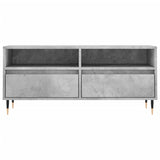 Meuble TV gris béton 100x34,5x44,5 cm bois d'ingénierie