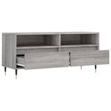 Meuble TV sonoma gris 100x34,5x44,5 cm bois d'ingénierie