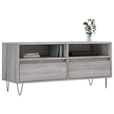 Meuble TV sonoma gris 100x34,5x44,5 cm bois d'ingénierie