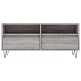 Meuble TV sonoma gris 100x34,5x44,5 cm bois d'ingénierie