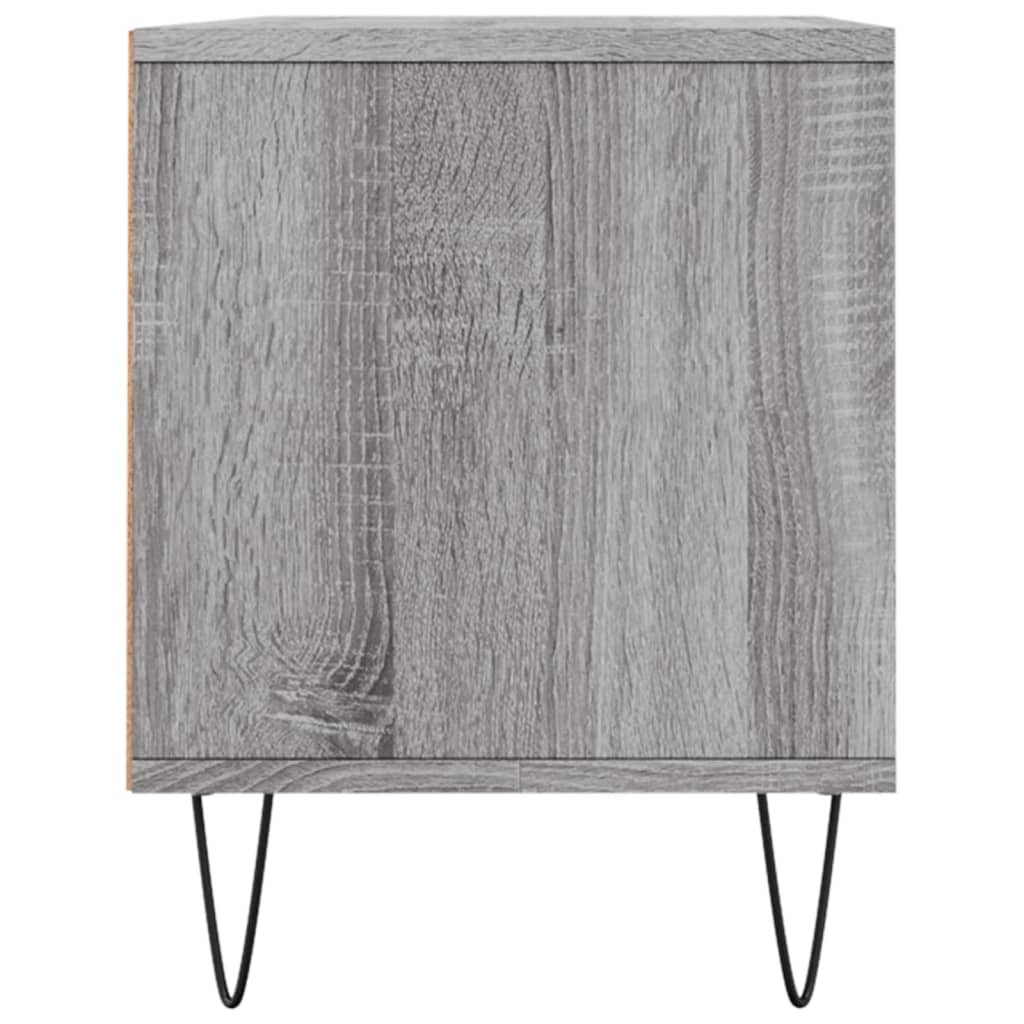 Meuble TV sonoma gris 100x34,5x44,5 cm bois d'ingénierie