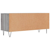 Meuble TV sonoma gris 100x34,5x44,5 cm bois d'ingénierie