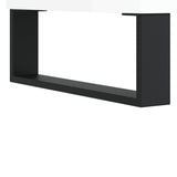 Meuble TV blanc brillant 100x34,5x44,5 cm bois d'ingénierie