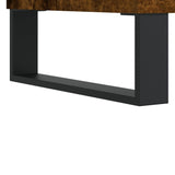 Meuble TV chêne fumé 100x34,5x44,5 cm bois d'ingénierie