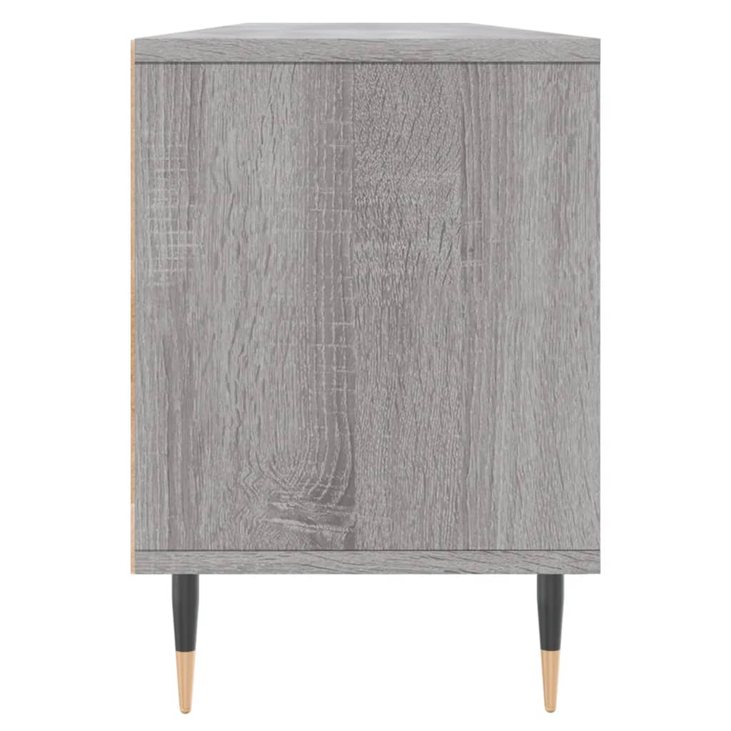 Meuble TV sonoma gris 150x30x44,5 cm bois d'ingénierie