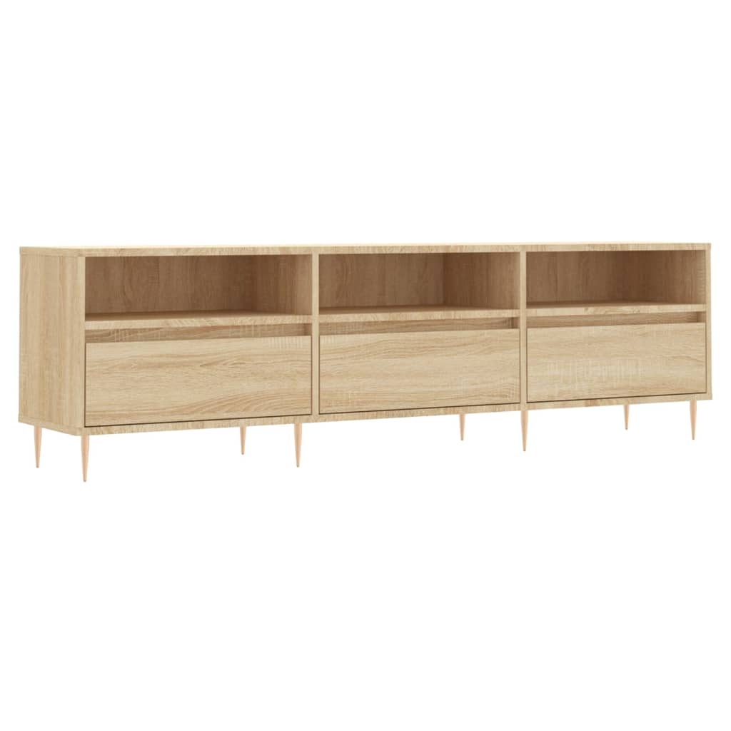 Meuble TV chêne sonoma 150x30x44,5 cm bois d'ingénierie