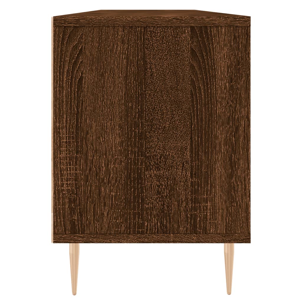 Meuble TV chêne marron 150x30x44,5 cm bois d'ingénierie