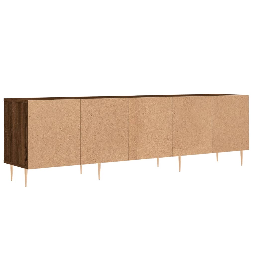 Meuble TV chêne marron 150x30x44,5 cm bois d'ingénierie