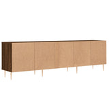 Meuble TV chêne marron 150x30x44,5 cm bois d'ingénierie