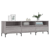 Meuble TV sonoma gris 150x30x44,5 cm bois d'ingénierie