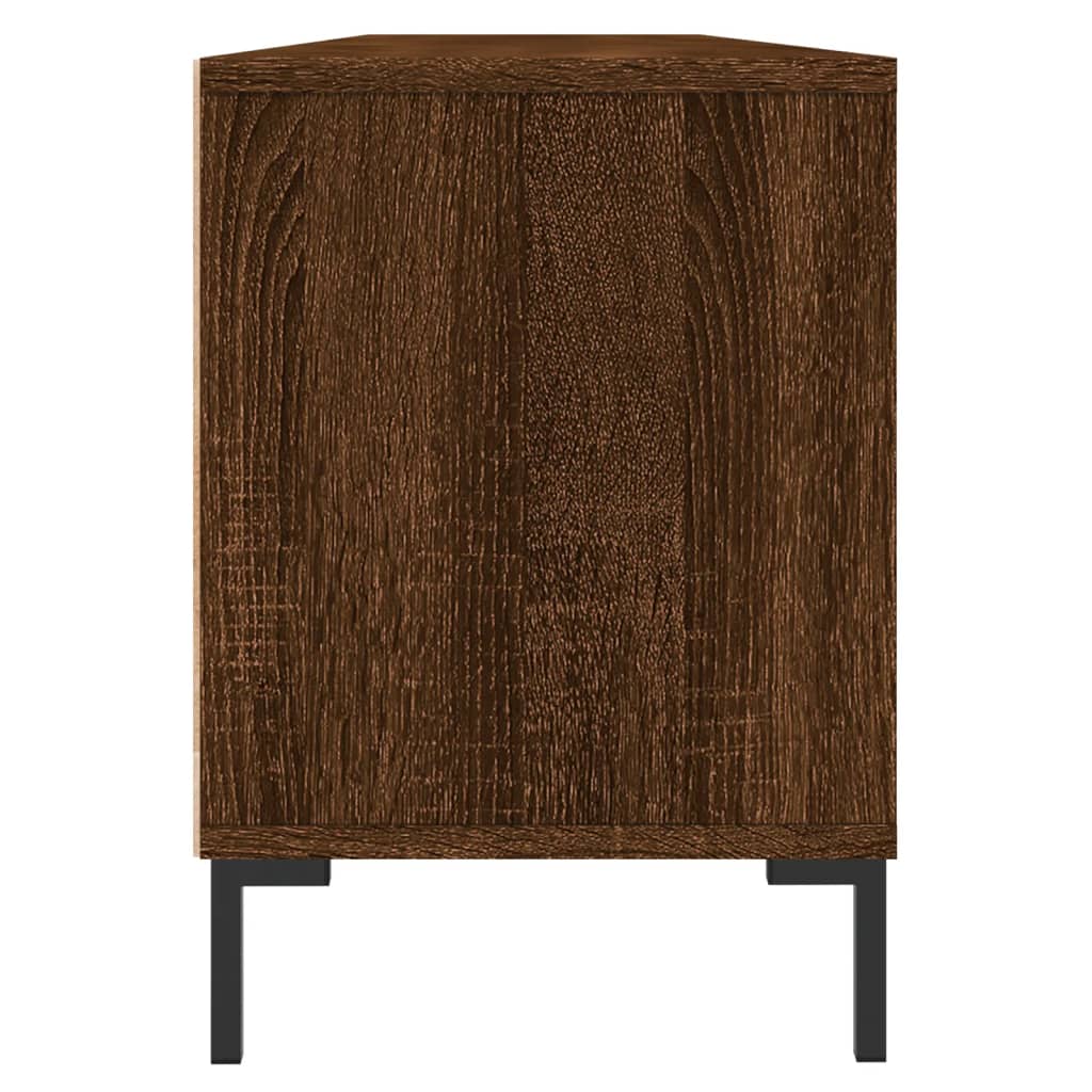 Meuble TV chêne marron 150x30x44,5 cm bois d'ingénierie