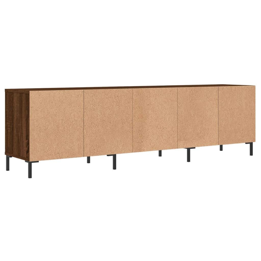 Meuble TV chêne marron 150x30x44,5 cm bois d'ingénierie