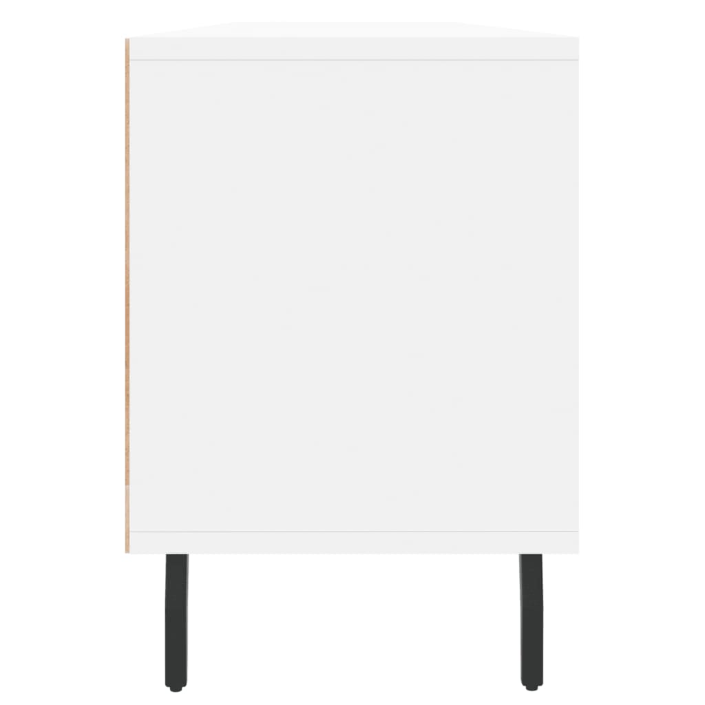 Meuble TV blanc 150x30x44,5 cm bois d'ingénierie