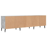 Meuble TV gris béton 150x30x44,5 cm bois d'ingénierie