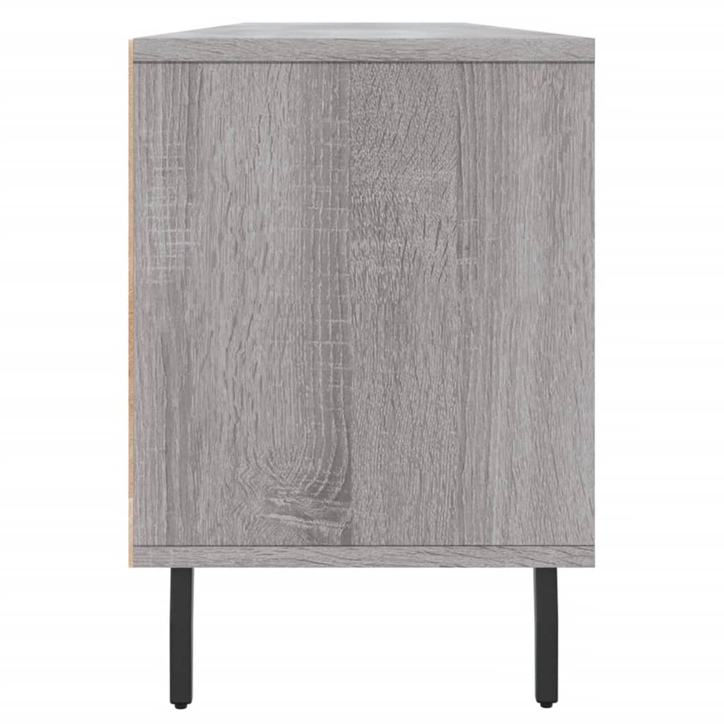 Meuble TV sonoma gris 150x30x44,5 cm bois d'ingénierie