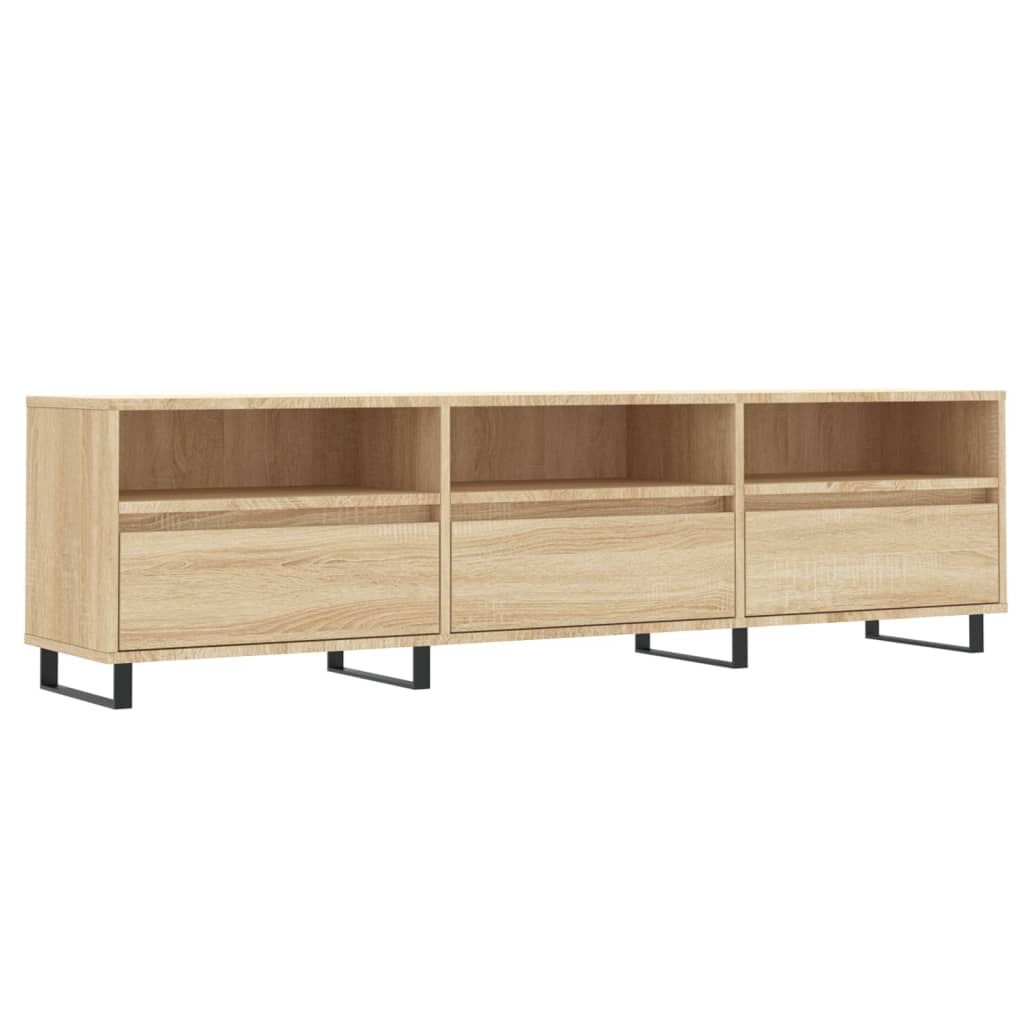 Meuble TV chêne sonoma 150x30x44,5 cm bois d'ingénierie