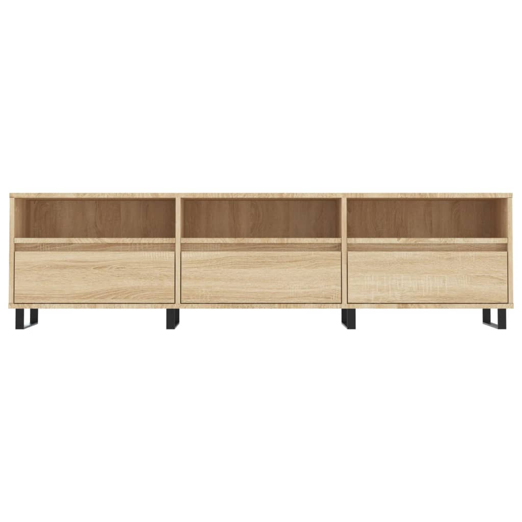 Meuble TV chêne sonoma 150x30x44,5 cm bois d'ingénierie