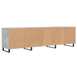 Meuble TV gris béton 150x30x44,5 cm bois d'ingénierie