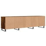 Meuble TV chêne fumé 150x30x44,5 cm bois d'ingénierie