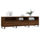 Meuble TV chêne marron 150x30x44,5 cm bois d'ingénierie