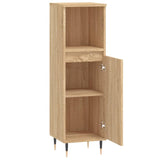 Armoire salle de bain chêne sonoma 30x30x100 cm