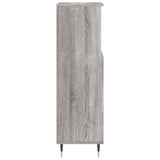 Armoire salle de bain sonoma gris 30x30x100 cm