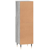 Armoire salle de bain sonoma gris 30x30x100 cm