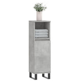 Armoire de salle de bain gris béton 30x30x100 cm