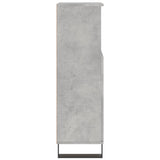 Armoire de salle de bain gris béton 30x30x100 cm