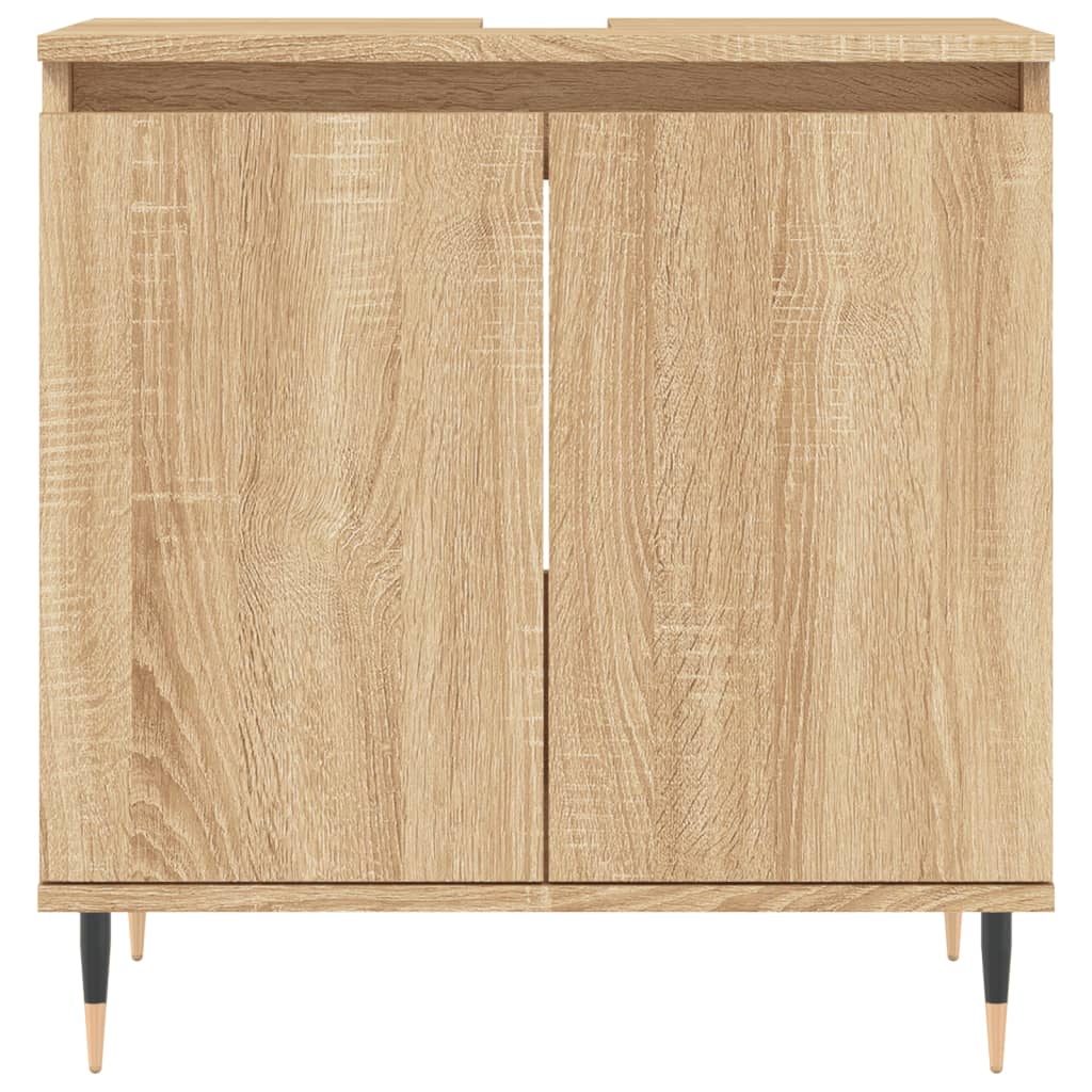 Armoire de bain chêne sonoma 58x33x60 cm bois d'ingénierie