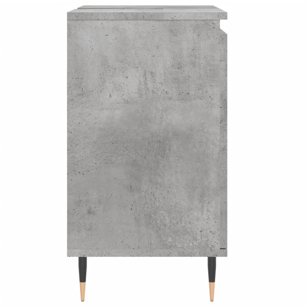 Armoire de bain gris béton 58x33x60 cm bois d'ingénierie