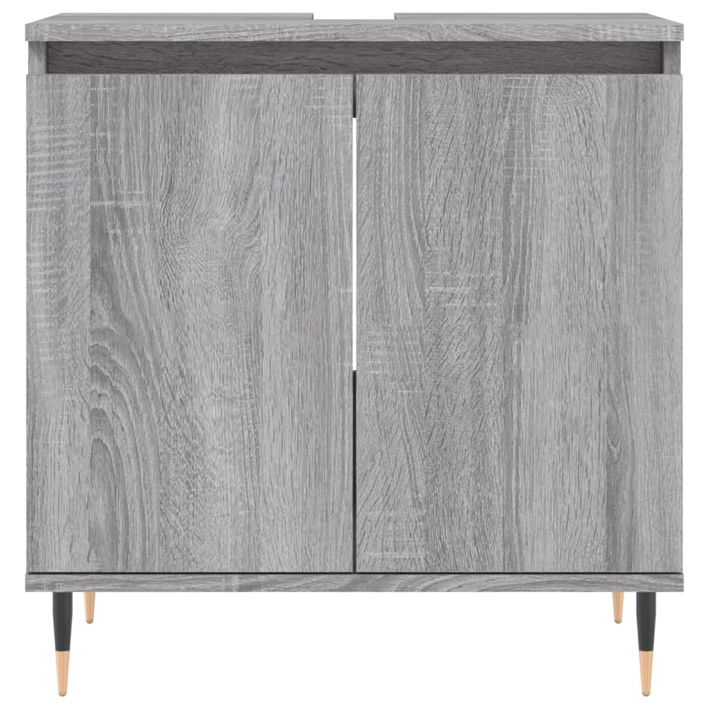 Armoire de bain sonoma gris 58x33x60 cm bois d'ingénierie